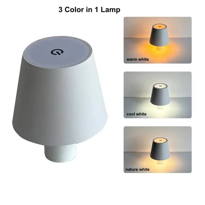 Picture of Movable LED Ambiance Night Light Bar Clubs Restaurant Wireless Decor Table Lamp Study Office Touch Desk Lamp USB Rechargeable
