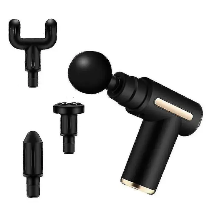 Picture of portable mini massager deep tissue Therapy Rechargeable Mini Gun Massager Body massage, Electric(Black)