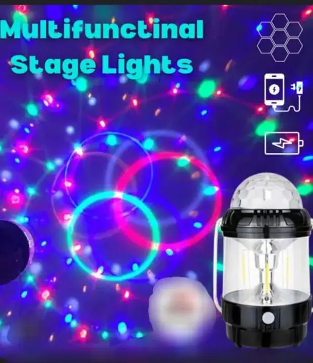 Picture of Camping Light - Portable Lamp - 20W Disco Light - Chargeable Multifunctional Stage Light - Emergency 1500mAh