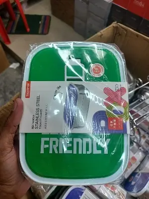 Picture of Pcs Lunchbox food container/Stainless steel/Air tight leak proof/Heavy duty imported quality