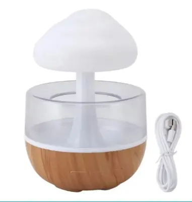 Picture of Rain Cloud Humidifier Rain Colourful Mushroom Cloud Raindrop Atmosphere Lamp Seven-Colour Cloud Rain Humidifier Mushroom Lights Bedroom