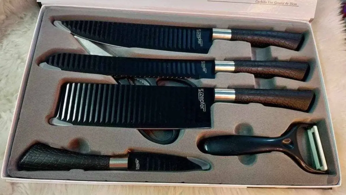 Picture of 6 Pcs Knife Set Non-Stick Coating Stainless Steel