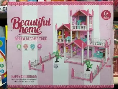 Picture of Beautiful Home Doll House For girls(Pink)