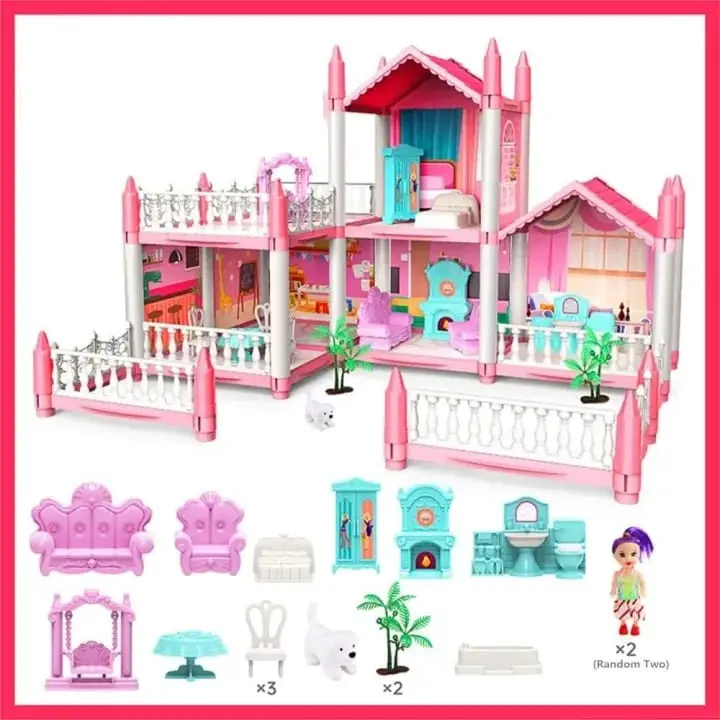 Picture of Beautiful Home Doll House For girls(Pink)