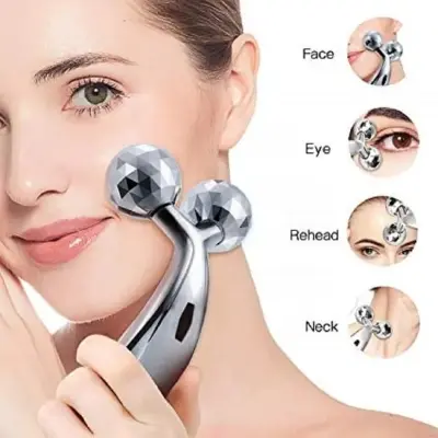Picture of 3D Massager Y Shape Roller Face & Body Facial acial Beauty Tools Minimizes Muscular Knots＆Strains Help Blood Circulation Promote