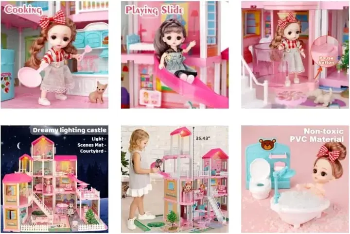 Picture of Kids learning Toy Dream Villa Set without Charger(Pink)