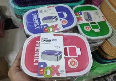 Picture of Pcs Lunchbox food container/Stainless steel/Air tight leak proof/Heavy duty imported quality