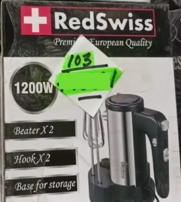 Picture of 1200WATT RedSwiss 2 IN1 Egg Beater and Mixer RSHM-103(Silver)