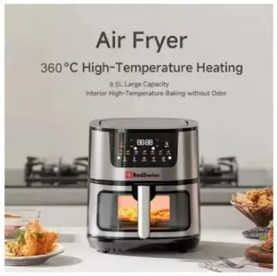 Picture of Redswiss Air Fryer Glass Window 9.5 Ltr - RSAF-0951(Black)