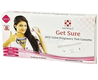 Picture of 12 Pcs Get Sure Pregnancy Test Digital Cassette Device Kit / Urine HCG Check Strips