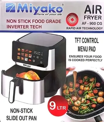 Picture of Miyako Digital Touch Control Panel 9 Ltr Air Fryer AF-900 CG(Black)