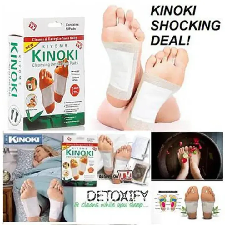Picture of Kinoki Cleansing Detox Foot Pad - 10 Pads(White)