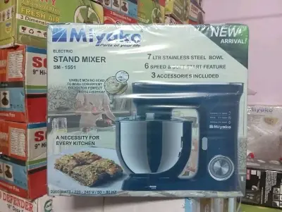 Picture of Miyako SM1551 - 7-Liter Stand Mixer with 2000W Power - Unleash Culinary Creativity with Precision Mixing(Blue)