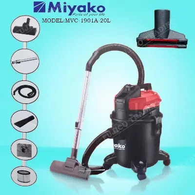 Picture of Miyako MVC-1901A-20L 1600 WATT 20 LTR 3 In 1 Wet/Dry/Blow Vacuum Cleaner