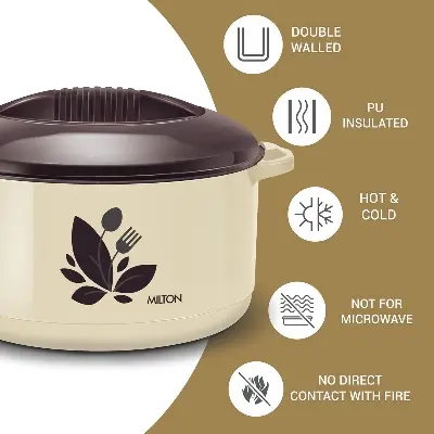 Picture of Milton Orchid Stainless Steel Casserole 7500ML