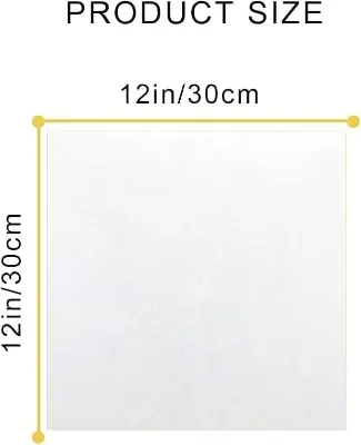 Picture of 100 Pieces White compostable 8x8 (INCH) ruti or parata making or preserving paper