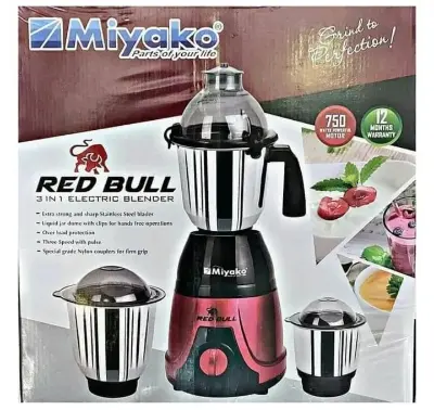 Picture of Miyako Multipurpose 3 IN 1 Heavy Duty Blender & Mixer Grinder Rdebull-850 Watt