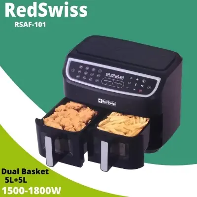 Picture of RedSwiss Dual Basket Air Fryer RSAF-101(Black)