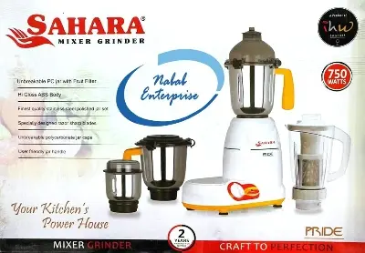 Picture of Sahara Pride 750W 4-in-1 mixer grinder and blender.