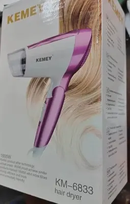 Picture of Kemey KM6833 Cool and Hot 2 in 1 Electric Foldable Hair Dryer for Women