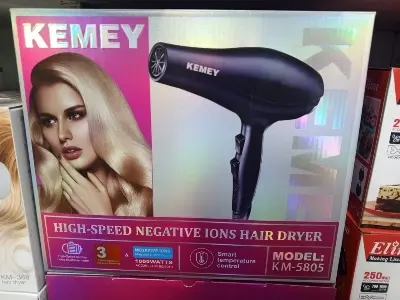 Picture of Kemei KM-5805 Dry Care Essential Hair Dryer for Women(Black)
