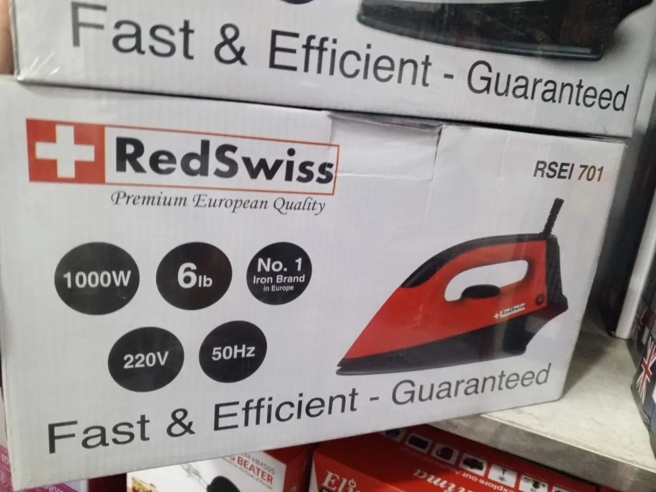 Picture of RedSwiss RSEI 701 electric dry iron.