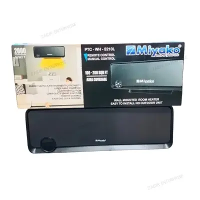 Picture of Miyako PTC-WH-5210L wall-mounted room heater.