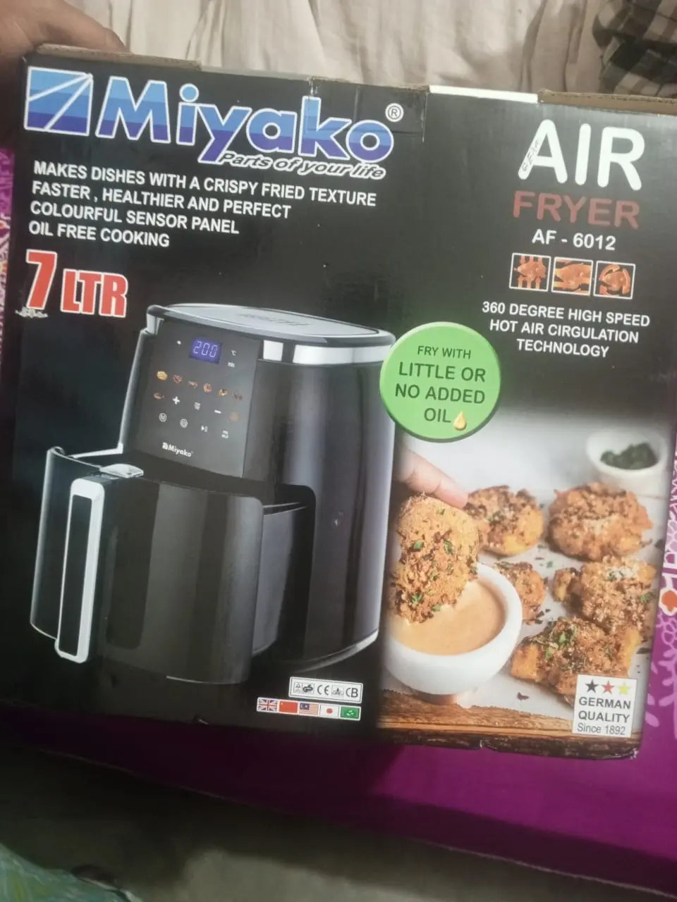 Picture of Miyako 7 LTR Air Fryer AF-6012