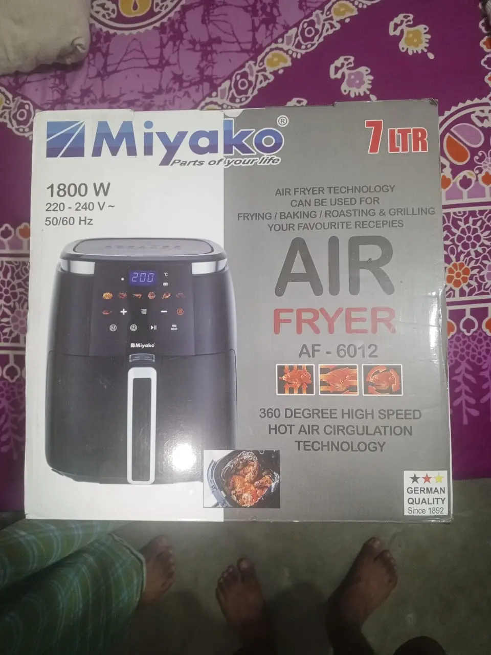 Picture of Miyako 7 LTR Air Fryer AF-6012
