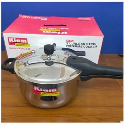 Picture of Kiam Stainless Steel Pressure Cooker KSPC-5.5L (5.5 Liter(Silver)