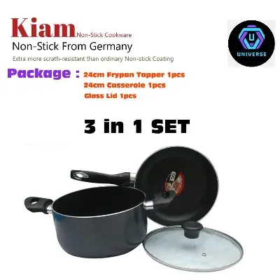 Picture of Kiam Non Stick 3 Pcs Cookware Set