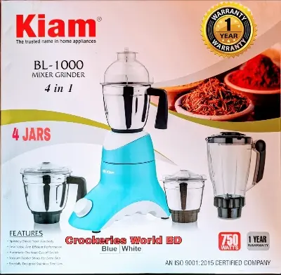Picture of Kiam Mixer Grinder 750-W BL-1000
