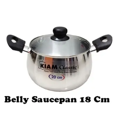 Picture of Belly Shape Saucepan 18 cm classic(Silver)