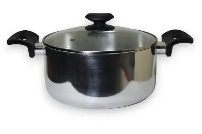 Picture of Alu. Casserole with Glass Lid 22 cm(Silver)