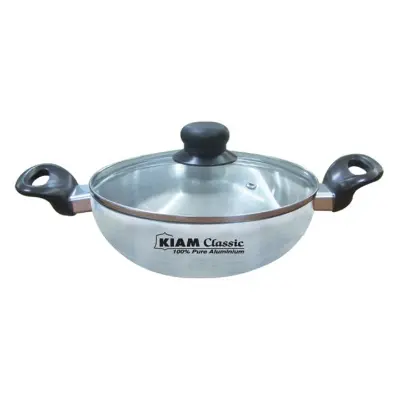 Picture of Alu. Karai with Glass Lid 24 cm(Silver)
