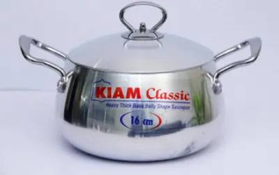 Picture of Belly Shape Saucepan 30 cm(Silver)