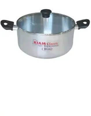 Picture of Alu. Casserole with Glass Lid 26 cm(Silver)