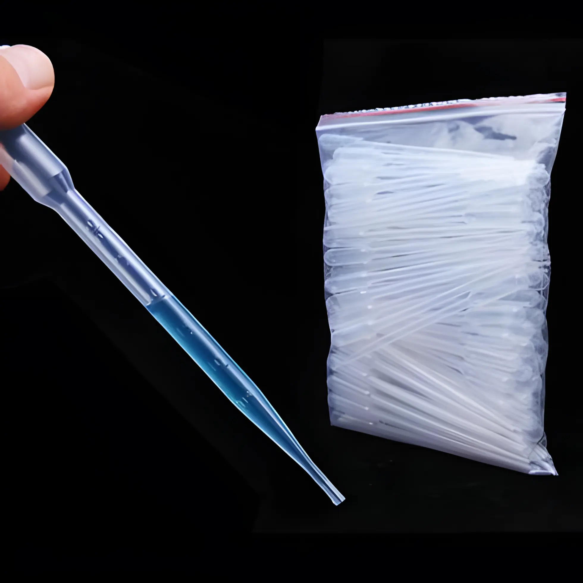 Picture of Plastic Dropper 3ml – 100 Pcs Wholesale Pack | Measuring Dropper for Medicine, Oil, Serum & Lab Use