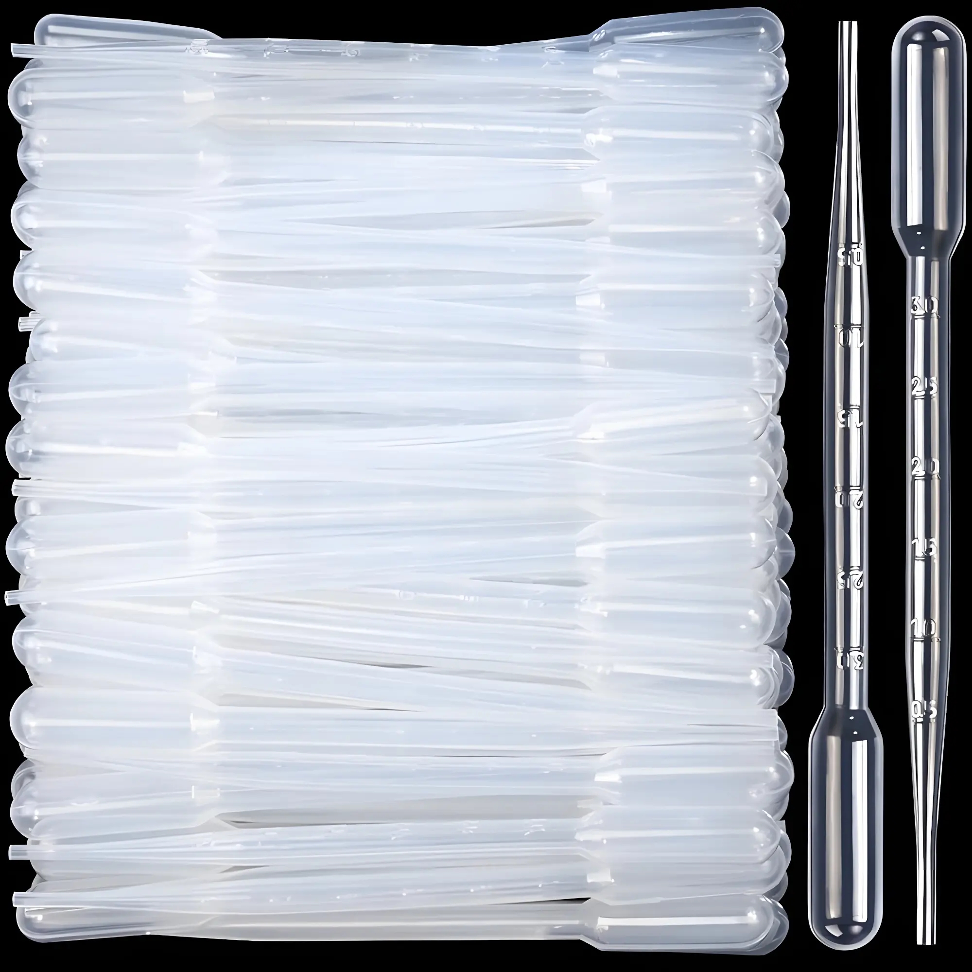 Picture of Plastic Dropper 3ml – 100 Pcs Wholesale Pack | Measuring Dropper for Medicine, Oil, Serum & Lab Use