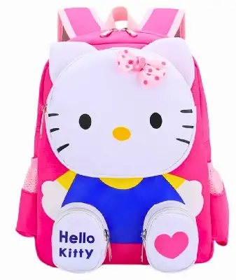 Picture of Children's Bag Cartoon Spiderman Kt Cat Small Schoolbag Kindergarten Baby Boys and Girls 3-6 Years Pink