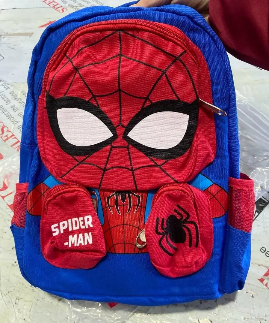 Picture of School Bags Sky blue (Spiderman)