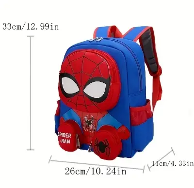 Picture of School Backpack for Children Student Black dark