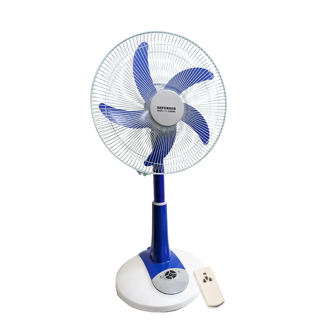 Picture of (TS-2926): Defender 16" Rechargeable AC_DC Fan with LED Multi-Function:Blue 