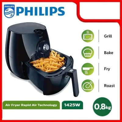 Picture of Philips Viva Collection Air Fryer HD9220, (800 gram, Black)., Black