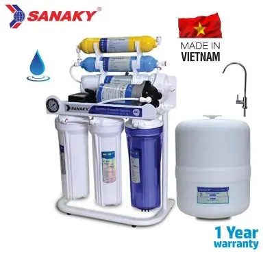 Picture of SANAKY 6 Stage Reverse Osmosis (R.O) Water Purifier with Mineral & Pressure Meter, SANAKY-S2., White