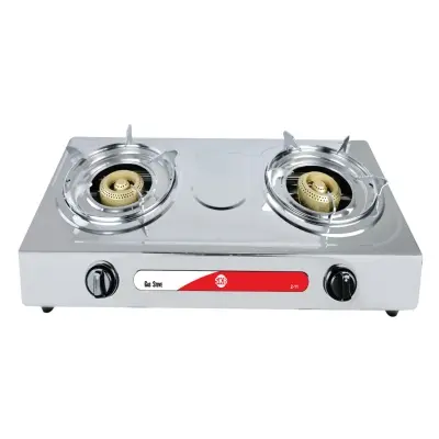 Picture of SKB 2-11, STAINLESS STEEL AUTOMATIC DOUBLE GAS STOVE, (N.G).