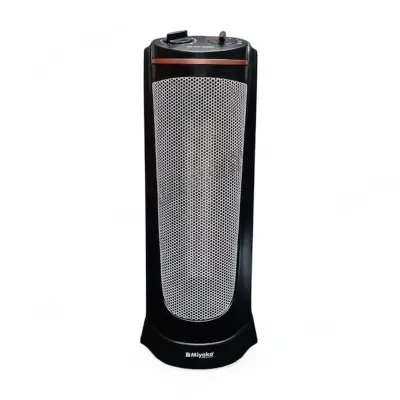 Picture of Miyako Electric Room Heater Safety Thermal Cutoff Device High Efficiency Heating Utilisation Energy Saving / Ptc Heater-2000 Watt 400 Sq Ft Heating Area--PTC-2068, Black