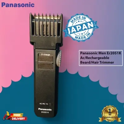 Picture of Panasonic Men ER 2051K Ac/Rechargeable Beard/Hair Trimmer Made In Japan, Black