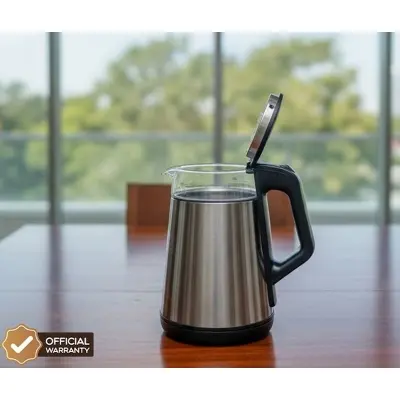 Picture of Miyako MJK-18GLS Electric Kettle – 1.8L Borosilicate Glass, 1500W fast boil, LED light, auto shut-off & overheat protection