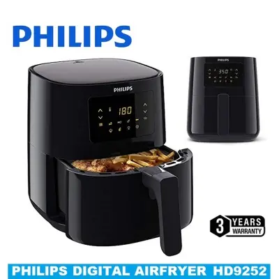 Picture of Philips Digital Airfryer HD9252 With Touch Control Panel., Black